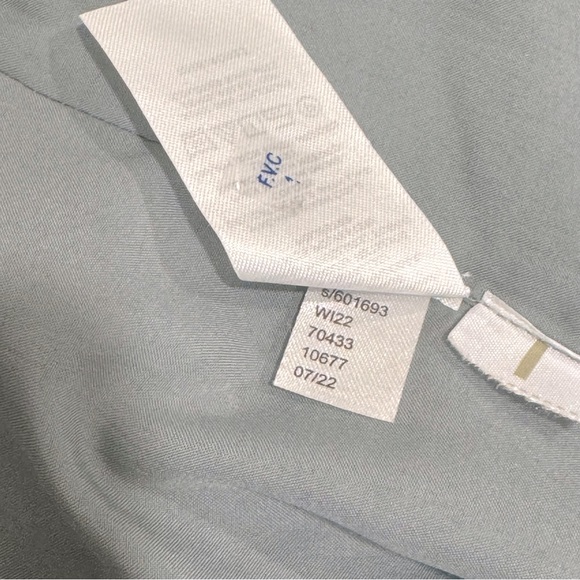 Loft / Petite Shimmer Gold Star Tiered Mini Dress | Size Large L - Picture 9 of 9